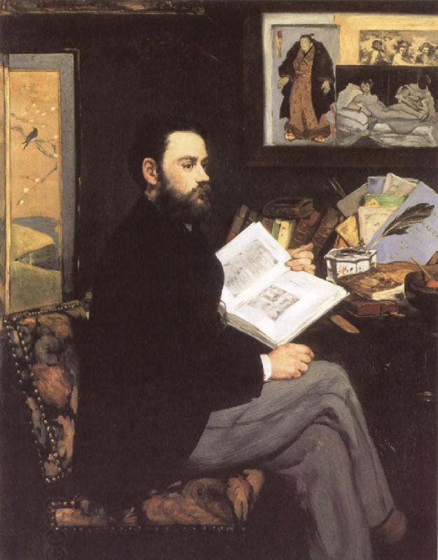 Edouard Manet Portrait of Emile Zola China oil painting art